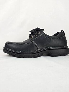 Rockland Men’s Black Lace-Up Comfort Shoes Size 9 Chunky Sole